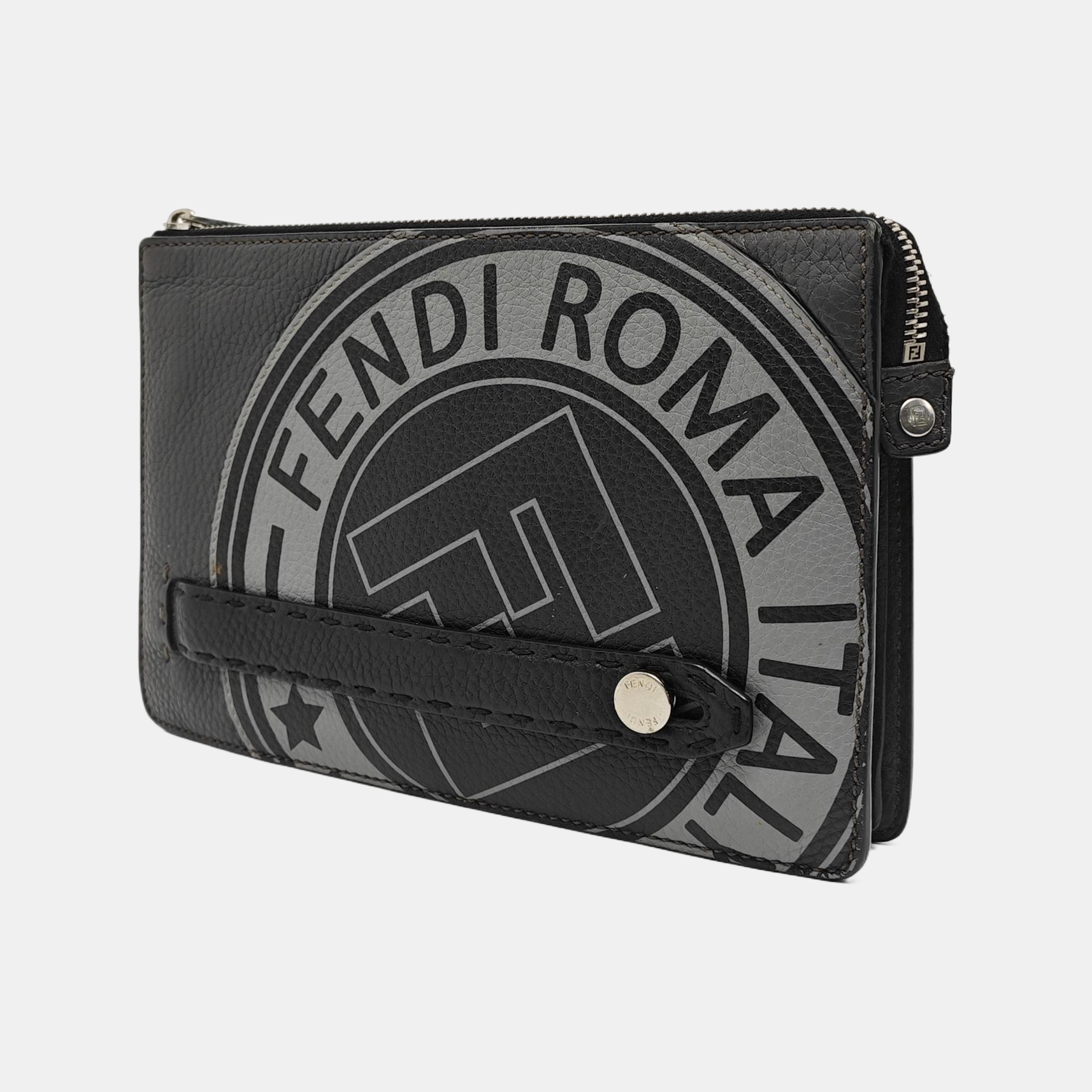 Calfskin Clutch Gray