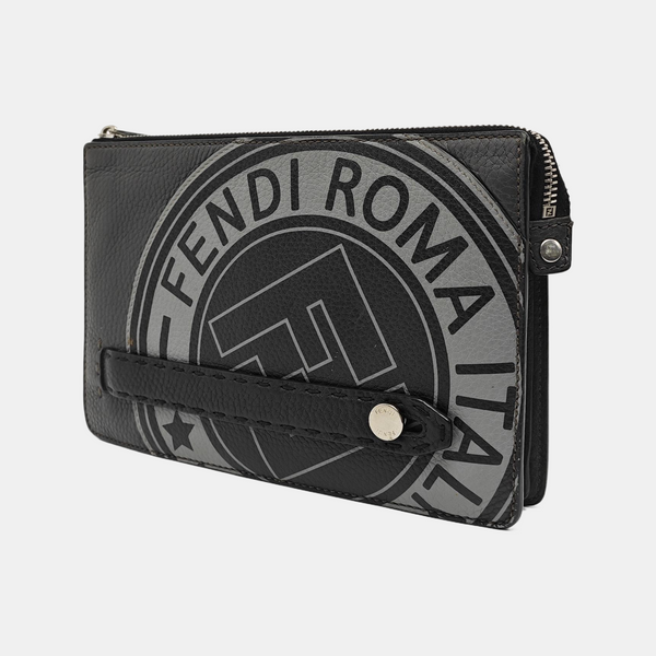 Calfskin Clutch Gray