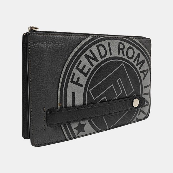 Calfskin Clutch Gray