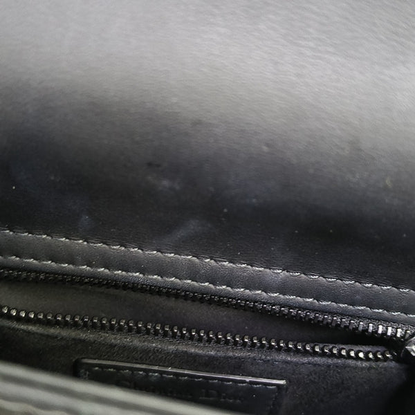 Lady Dior Mini Cannage Calfskin Black