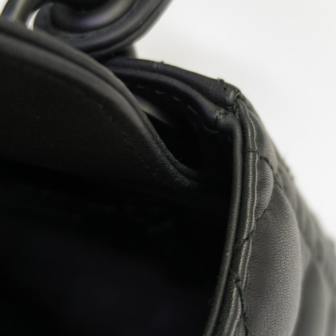 Lady Dior Mini Cannage Calfskin Black