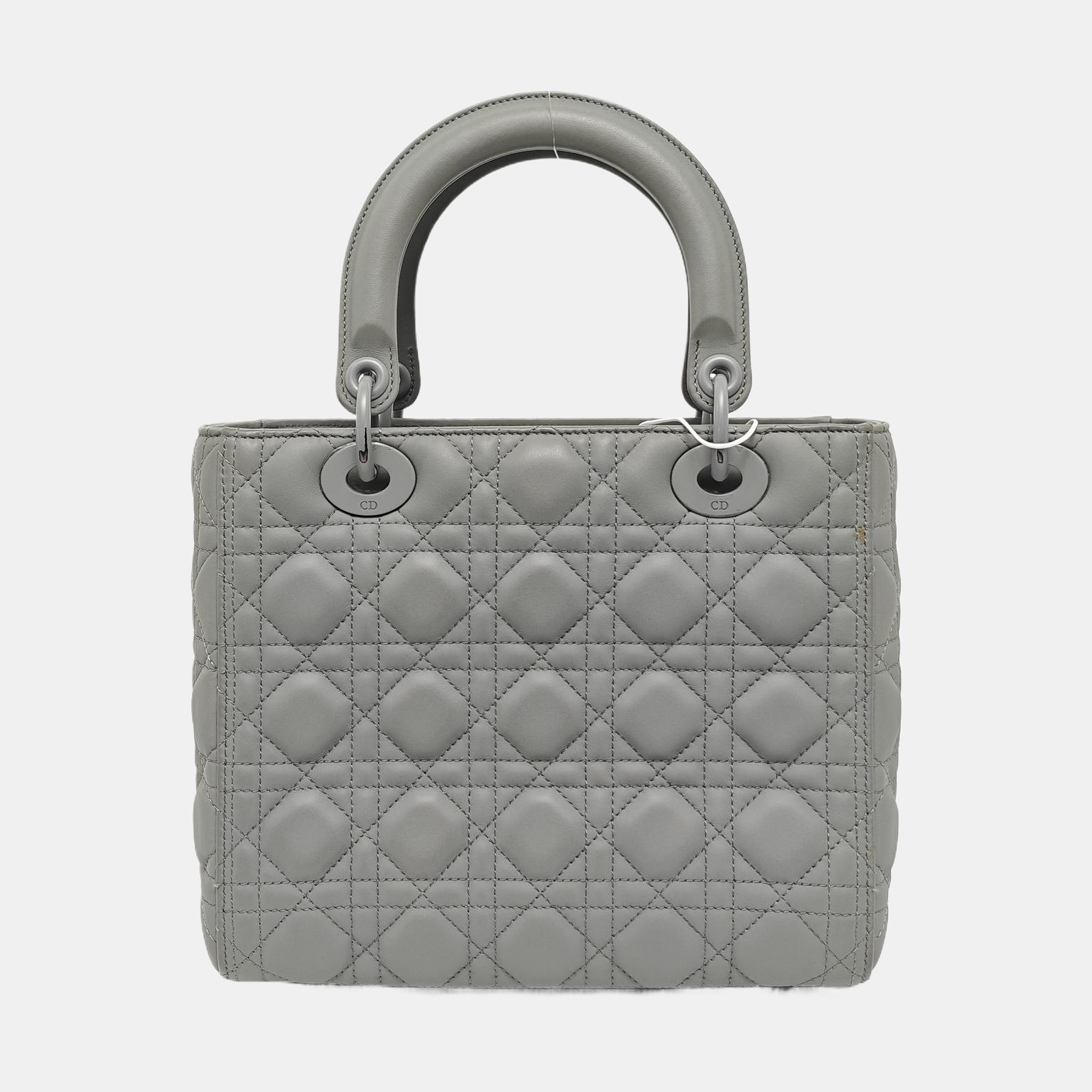 Lady Dior Medium Quilted Calfskin Gray