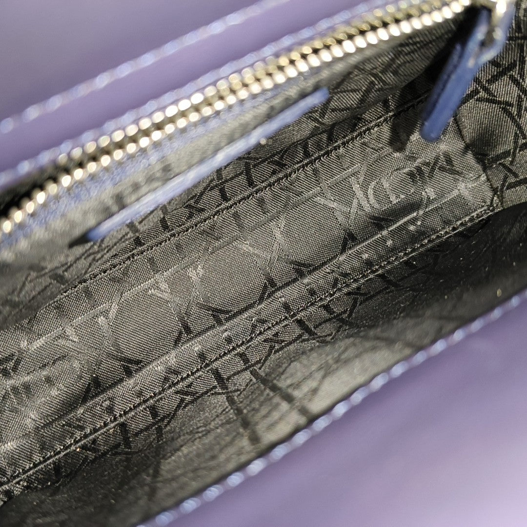 Lady Dior Mini Cannage Lambskin Blue