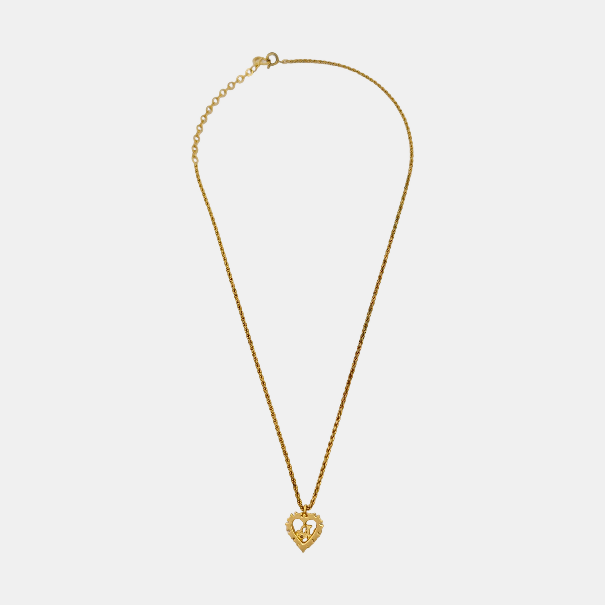 Authenticated pre-owned  DIOR Oblique Gold-tone Metal Necklace - Necklace at Looply