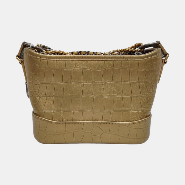 GABRIELLE Small Calfskin Gold