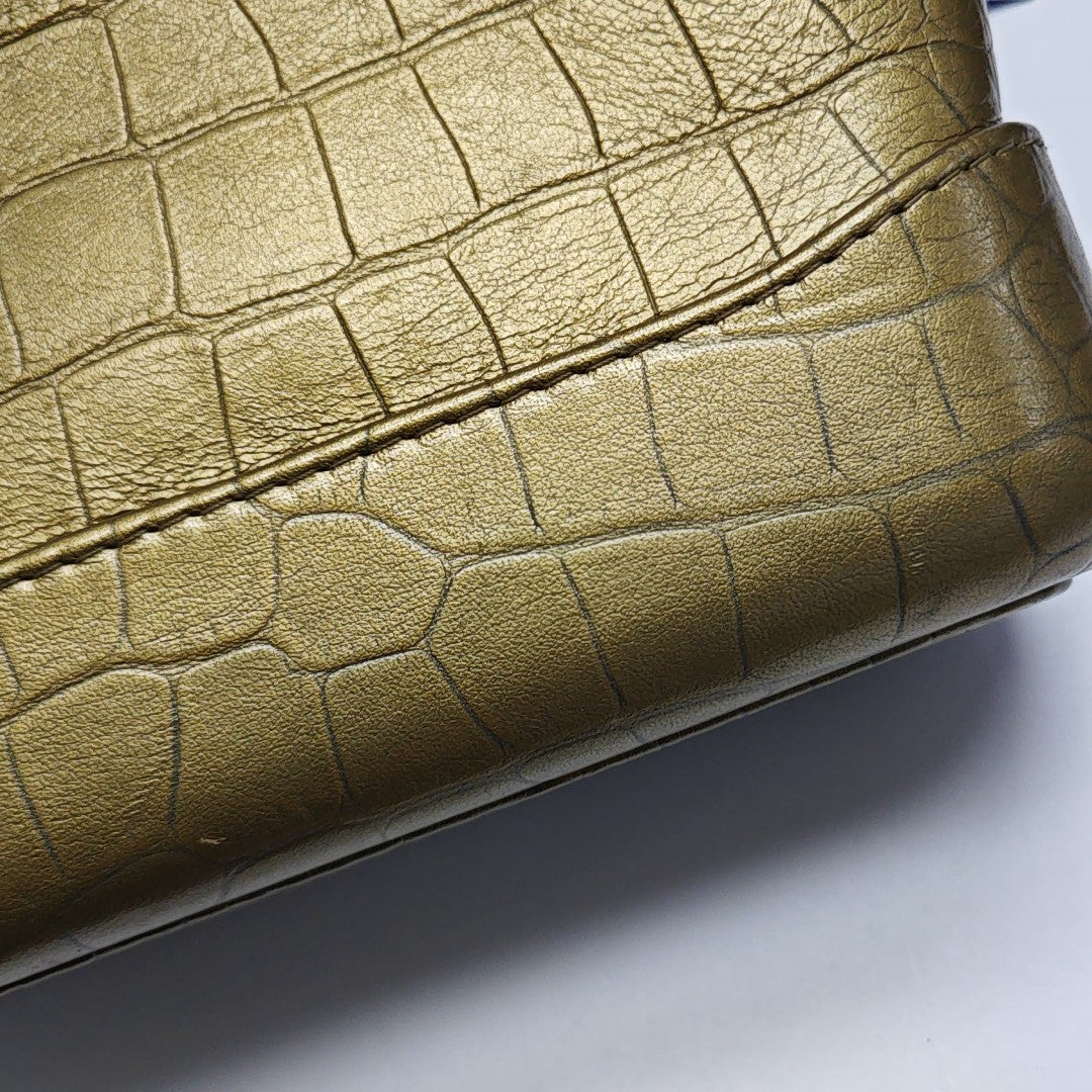 GABRIELLE Small Calfskin Gold