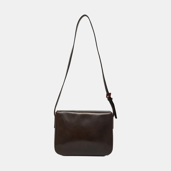 Calfskin Shoulder Bag Brown