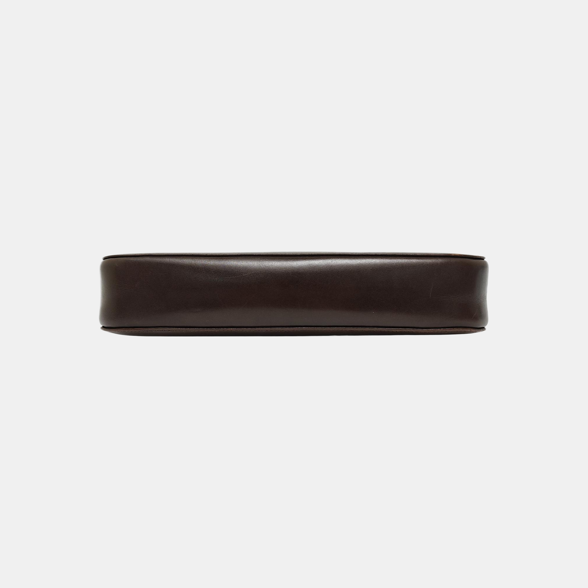 Calfskin Shoulder Bag Brown