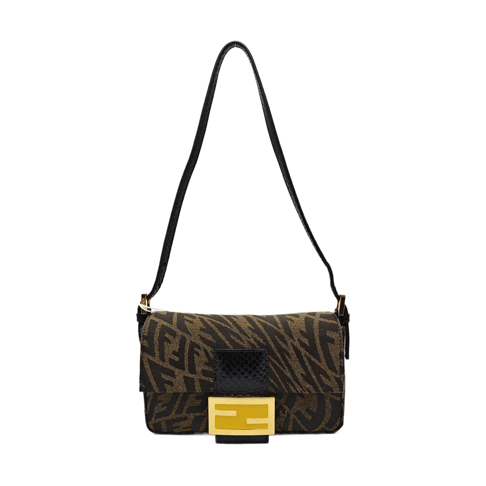 Baguette Small Fabric Brown