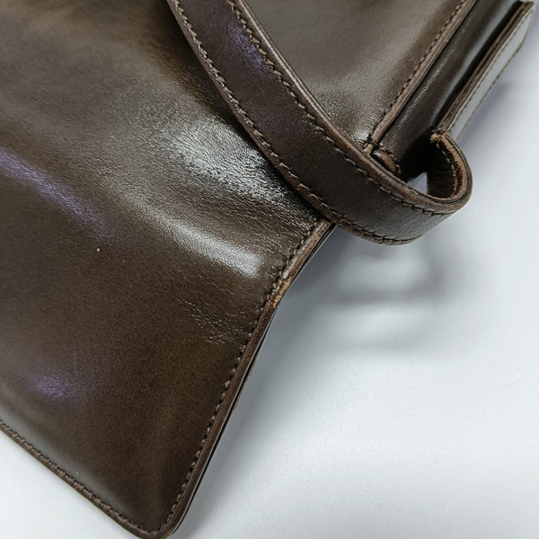 Calfskin Shoulder Bag Brown