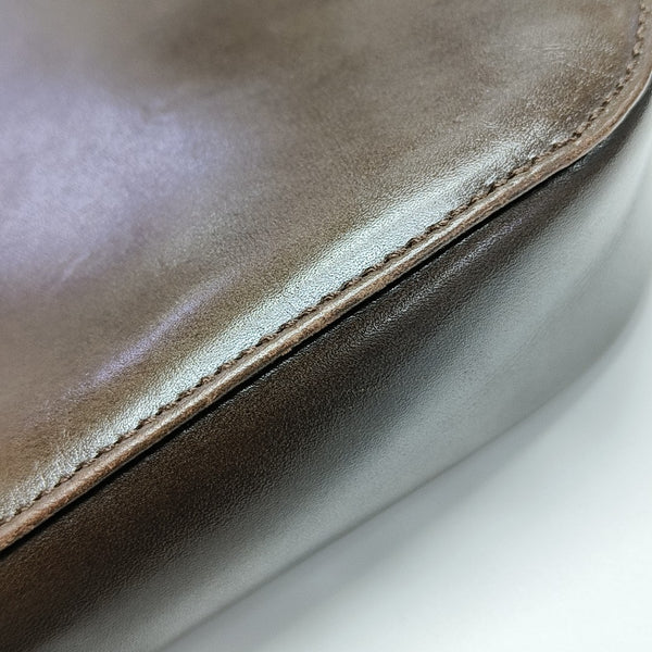 Calfskin Shoulder Bag Brown