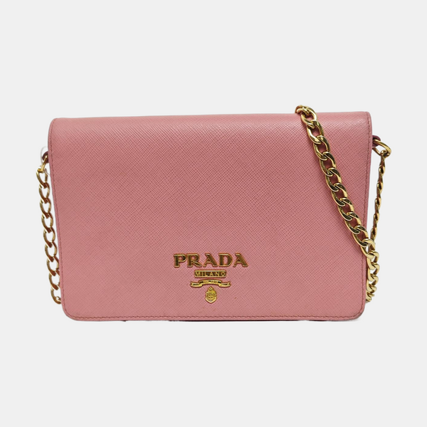 Calfskin Shoulder Bag Pink