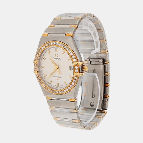 33.5mm White Quartz Watch