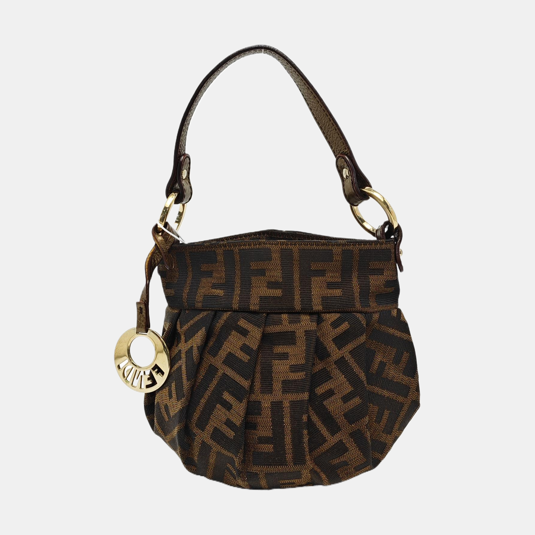 Canvas Top Handle Bag Brown