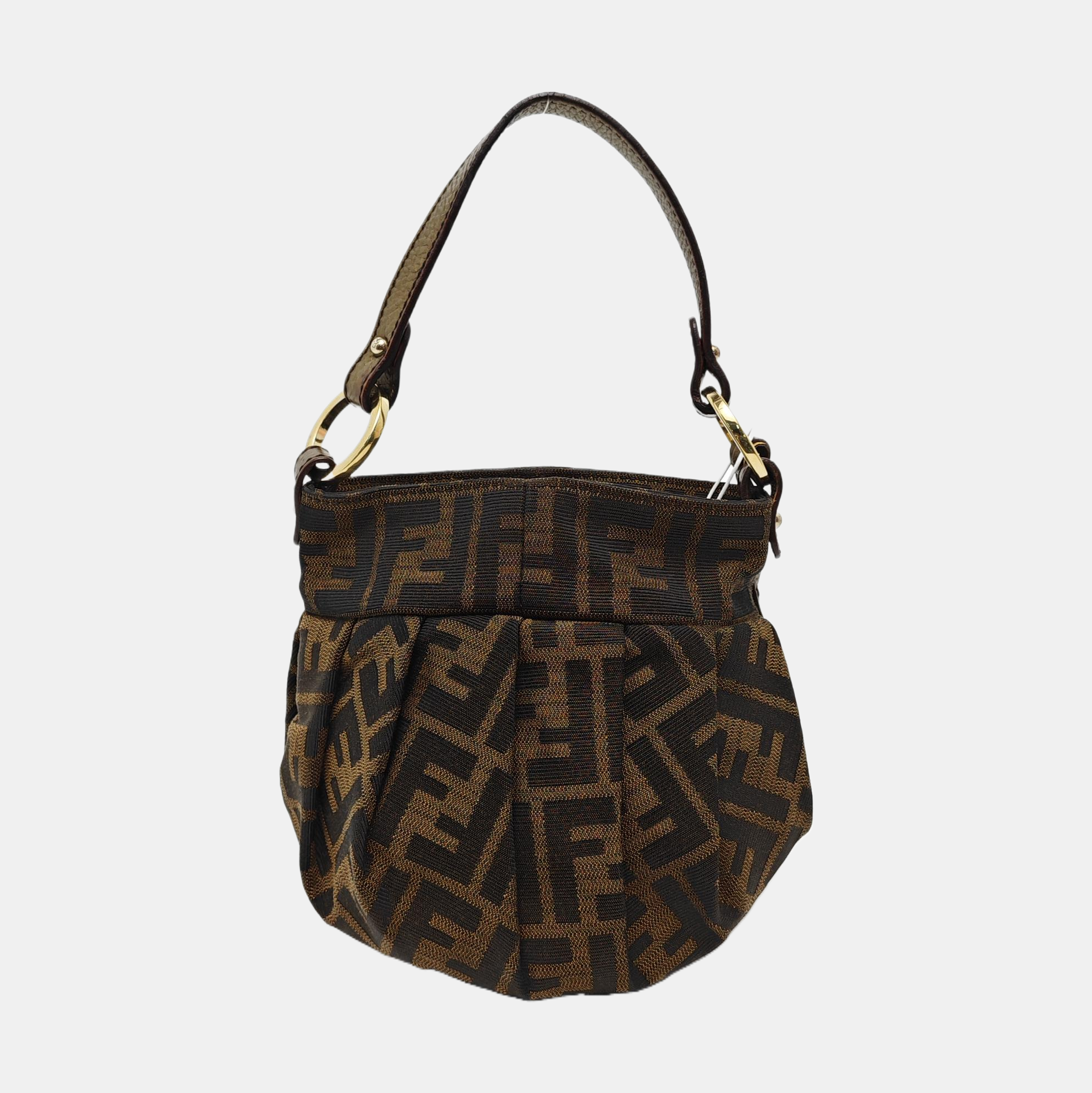 Canvas Top Handle Bag Brown