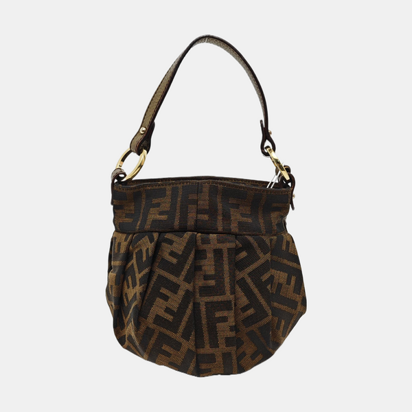 Canvas Top Handle Bag Brown