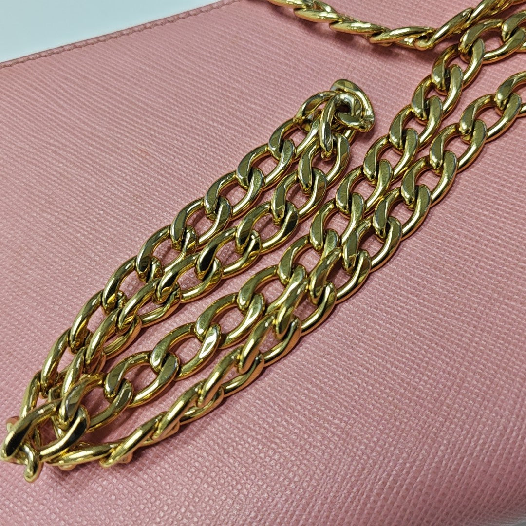 Calfskin Shoulder Bag Pink
