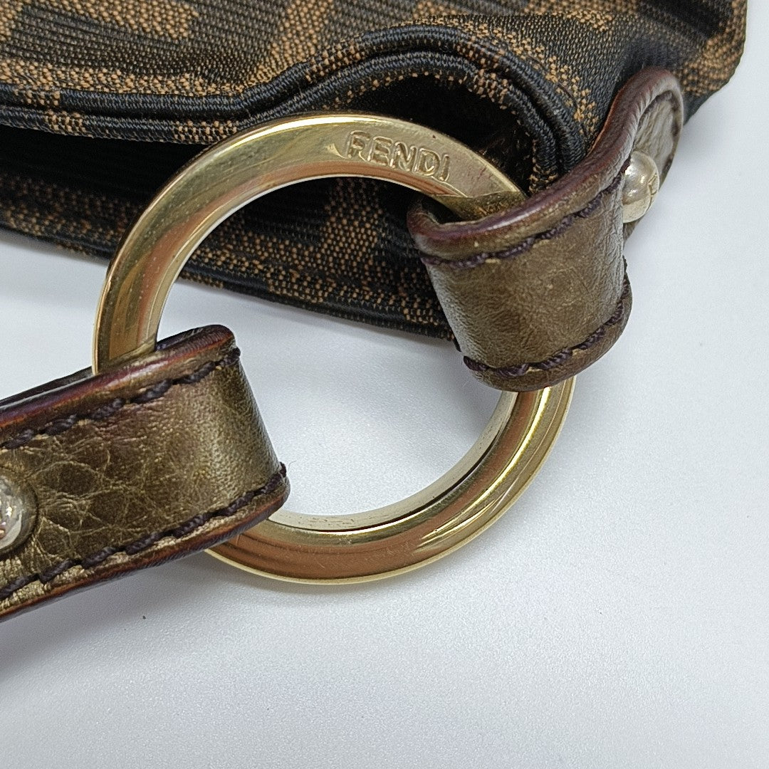 Canvas Top Handle Bag Brown