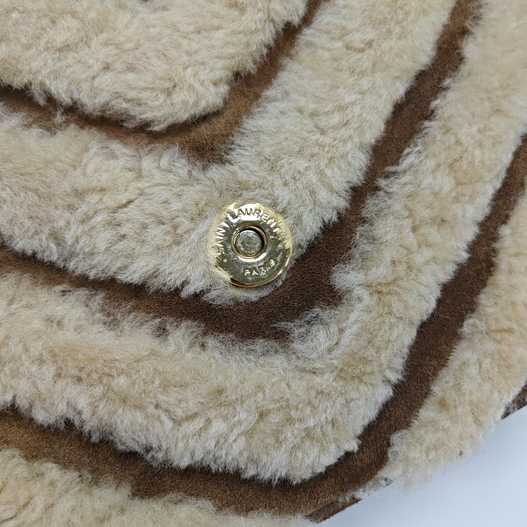 COLLEGE Medium Chevron Suede Brown