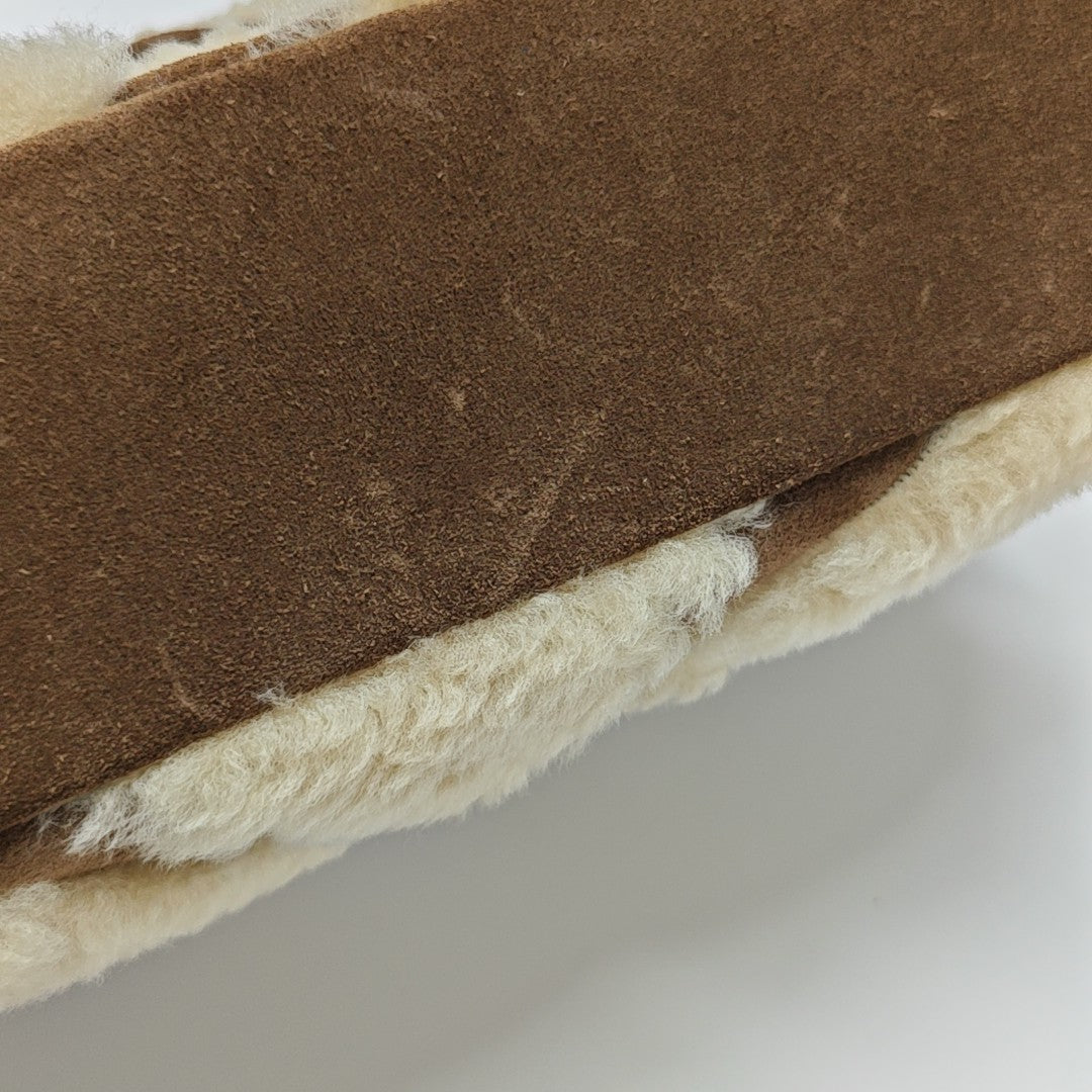 COLLEGE Medium Chevron Suede Brown