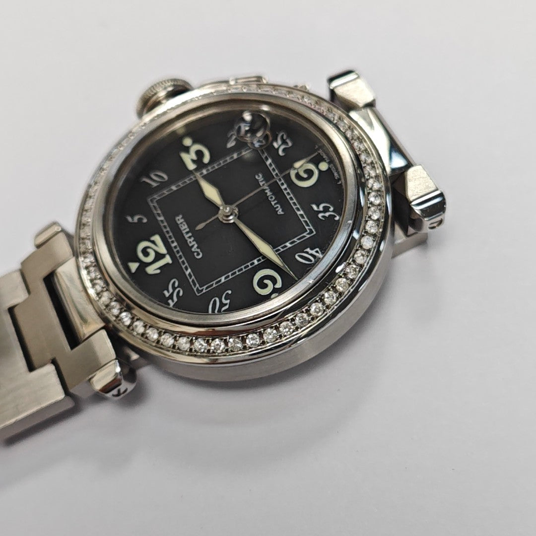 35.5mm Black Automatic Watch