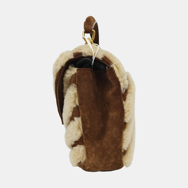 COLLEGE Medium Chevron Suede Brown