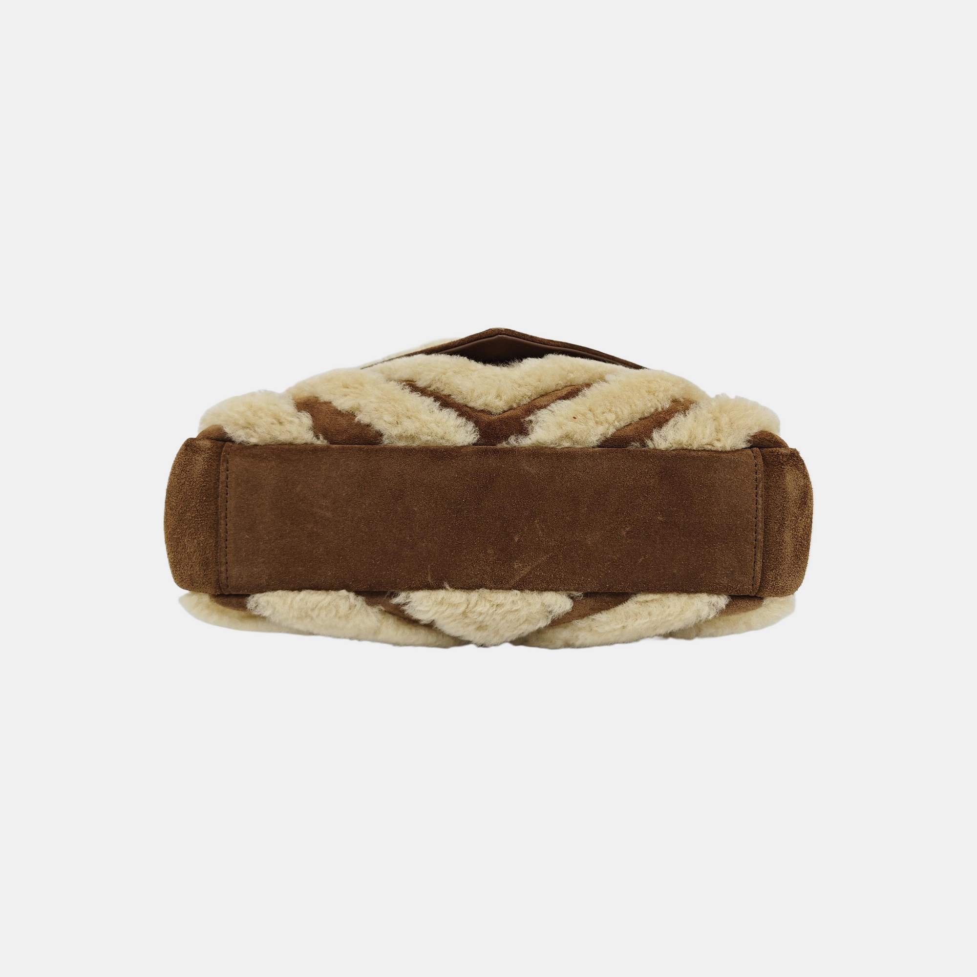 COLLEGE Medium Chevron Suede Brown
