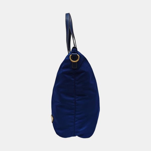Nylon Tote Bag Blue
