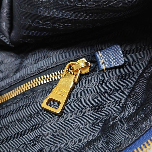 Nylon Tote Bag Blue