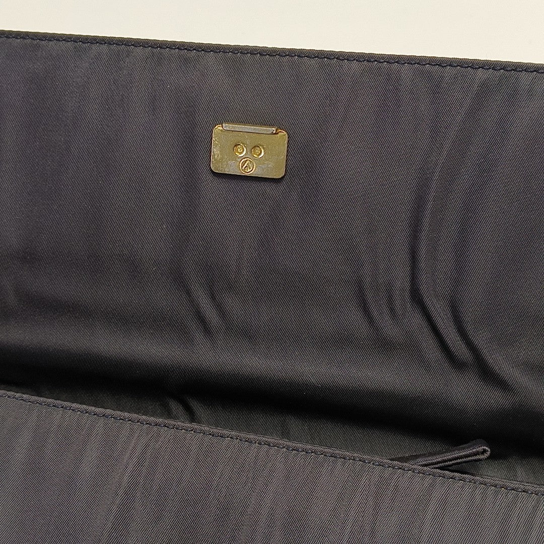 Nylon Top Handle Bag Blue