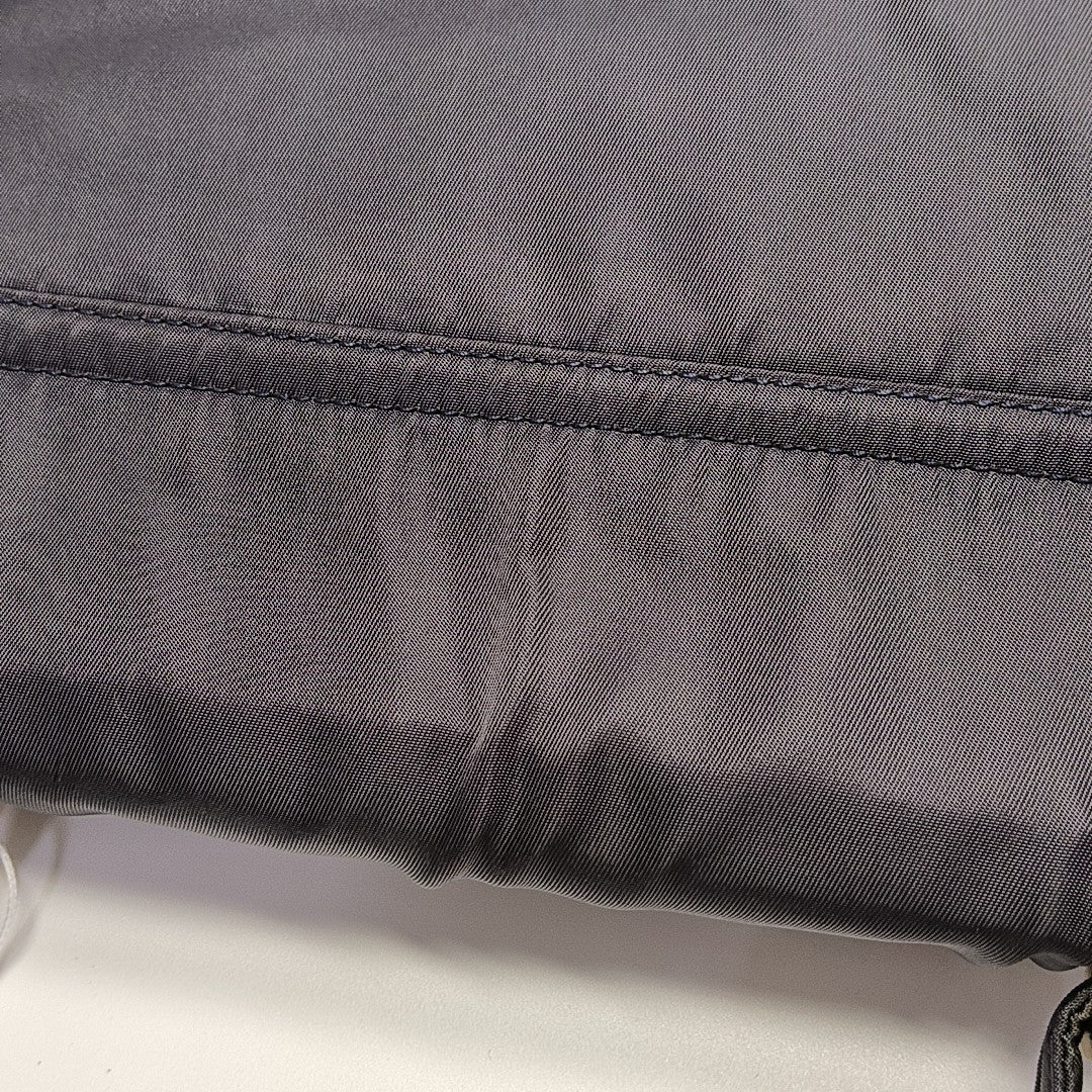 Nylon Top Handle Bag Blue