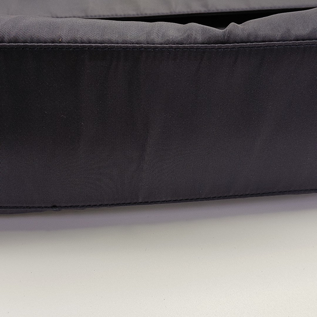 Nylon Top Handle Bag Blue