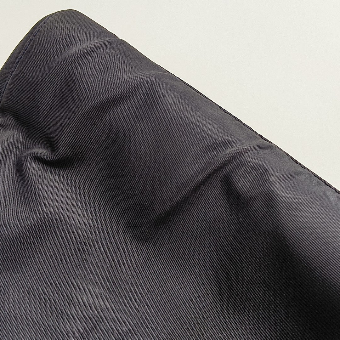 Nylon Top Handle Bag Blue