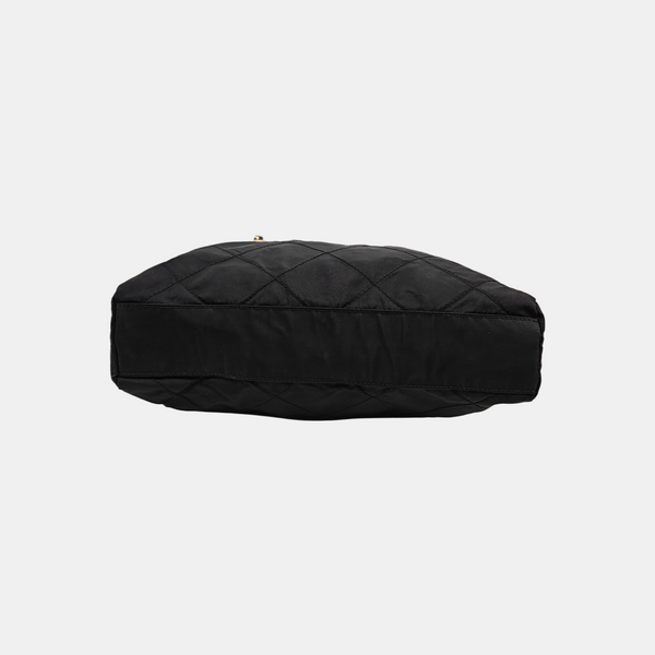 Nylon Quilted Nylon Black