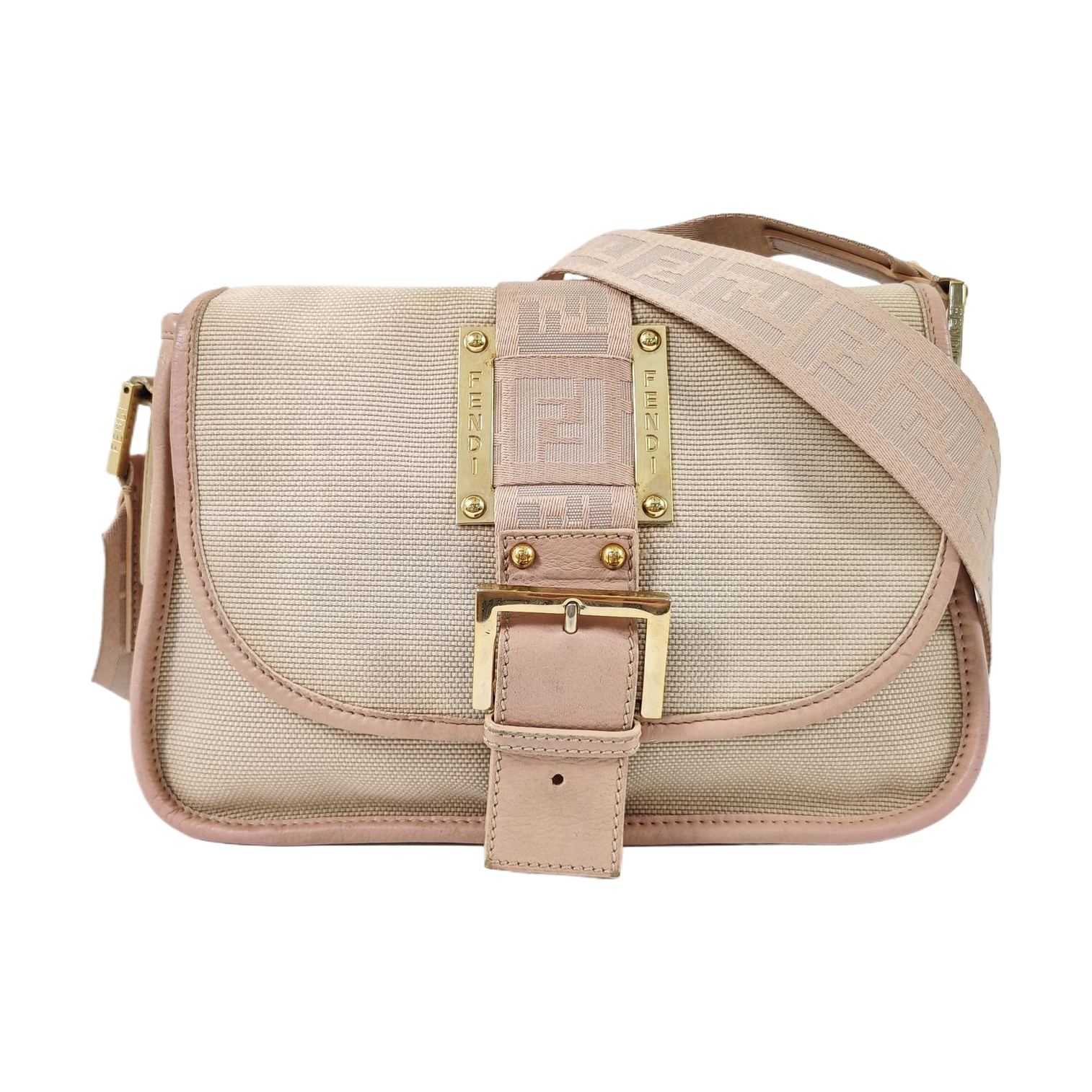 Canvas Shoulder Bag Beige