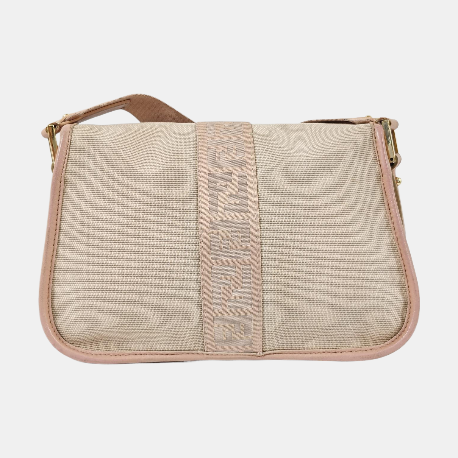 Canvas Shoulder Bag Beige