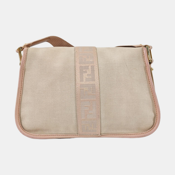 Canvas Shoulder Bag Beige