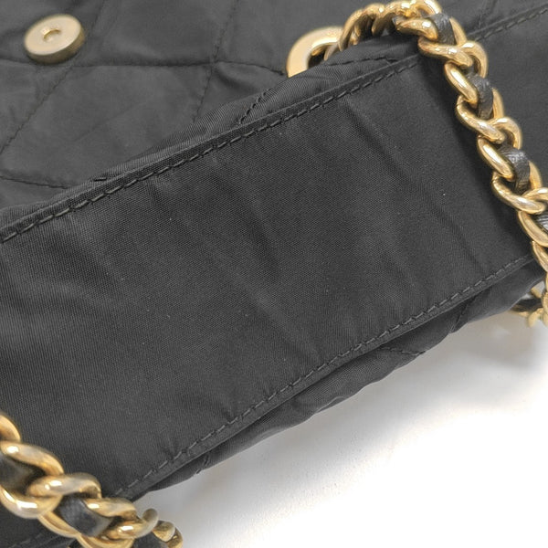 Nylon Quilted Nylon Black