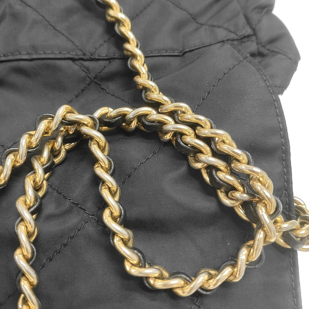 Nylon Quilted Nylon Black