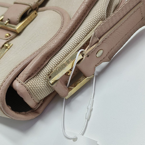 Canvas Shoulder Bag Beige