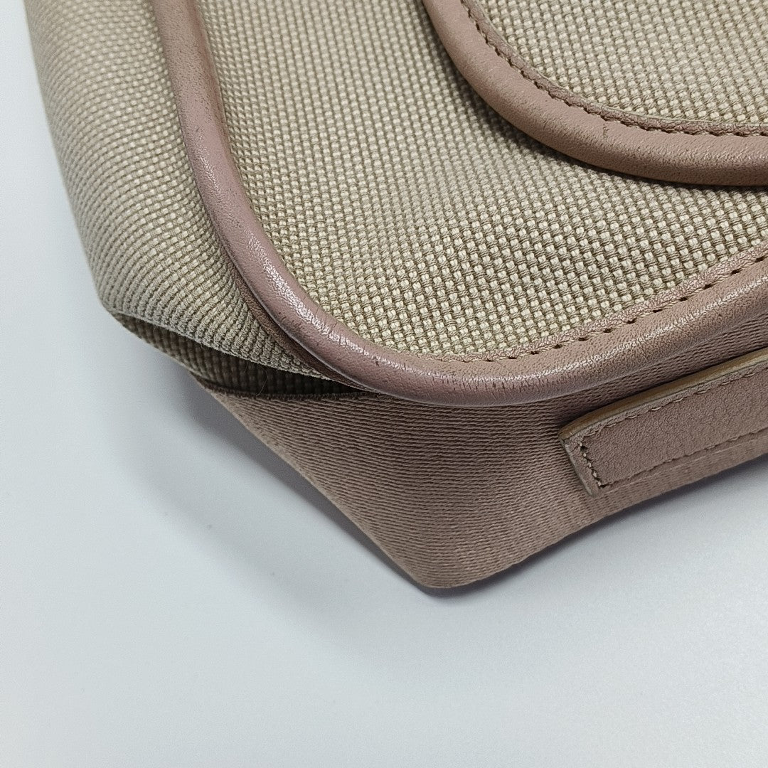 Canvas Shoulder Bag Beige