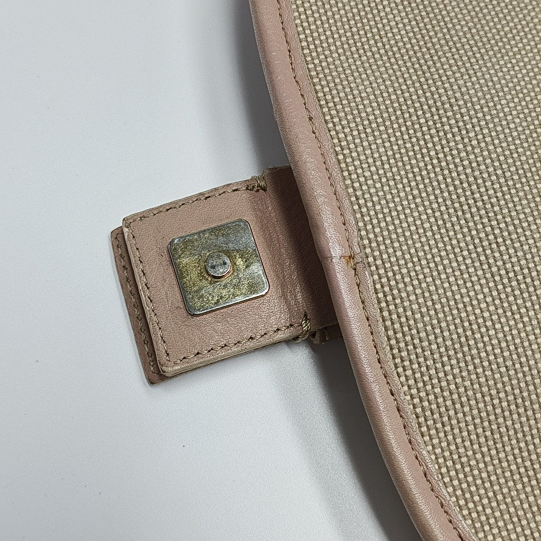 Canvas Shoulder Bag Beige