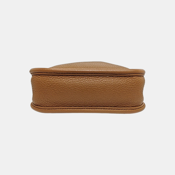 Calfskin Shoulder Bag Mini Brown