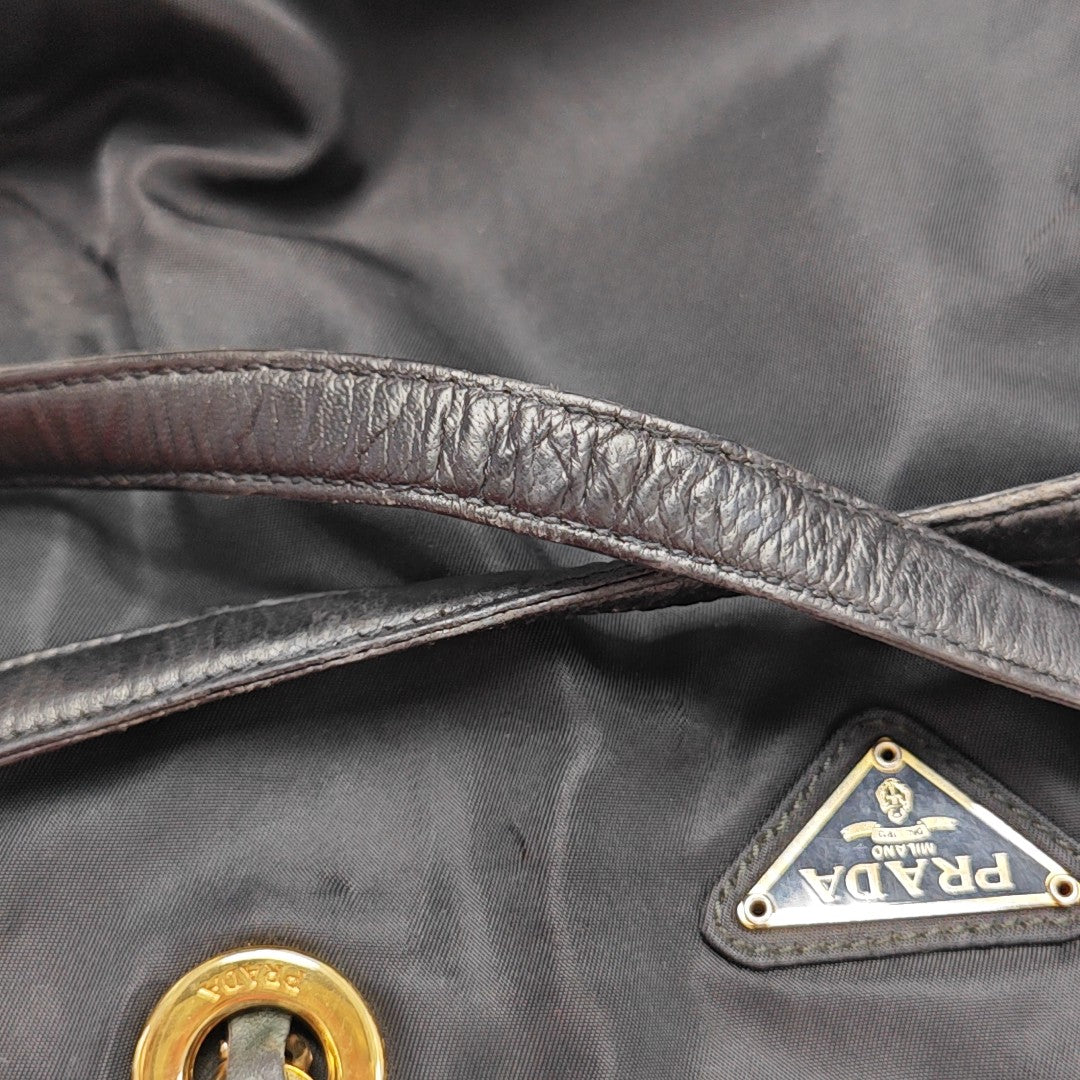 Nylon Tote Bag Black