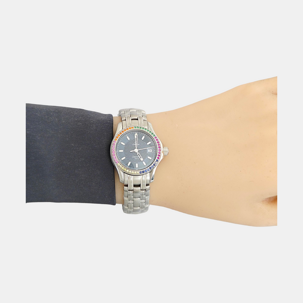 26.3mm Navy Blue Quartz Watch