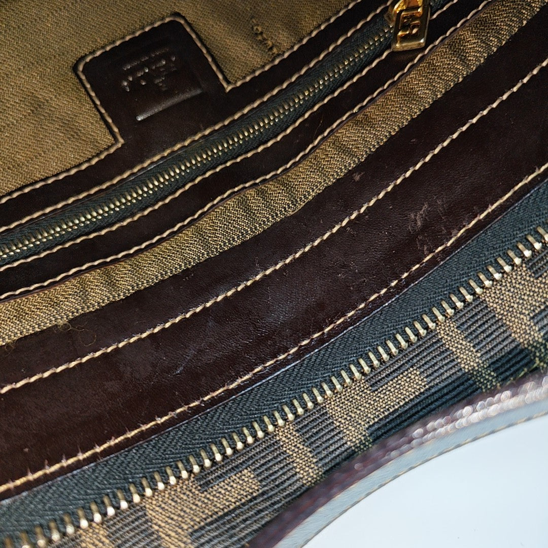 Canvas Shoulder Bag Brown