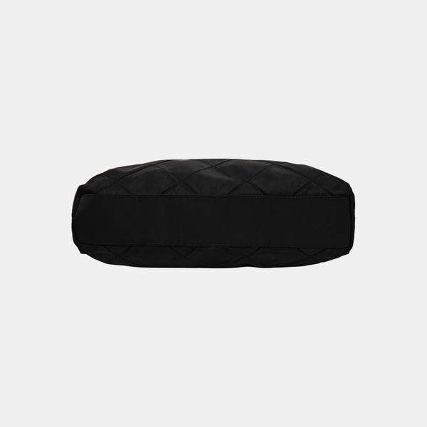 Nylon Quilted Nylon Black