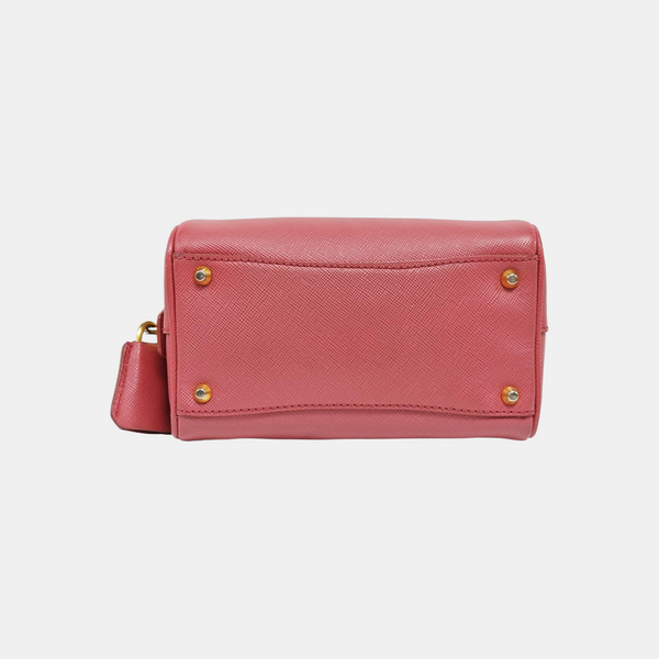 Saffiano Calfskin Shoulder Bag Pink