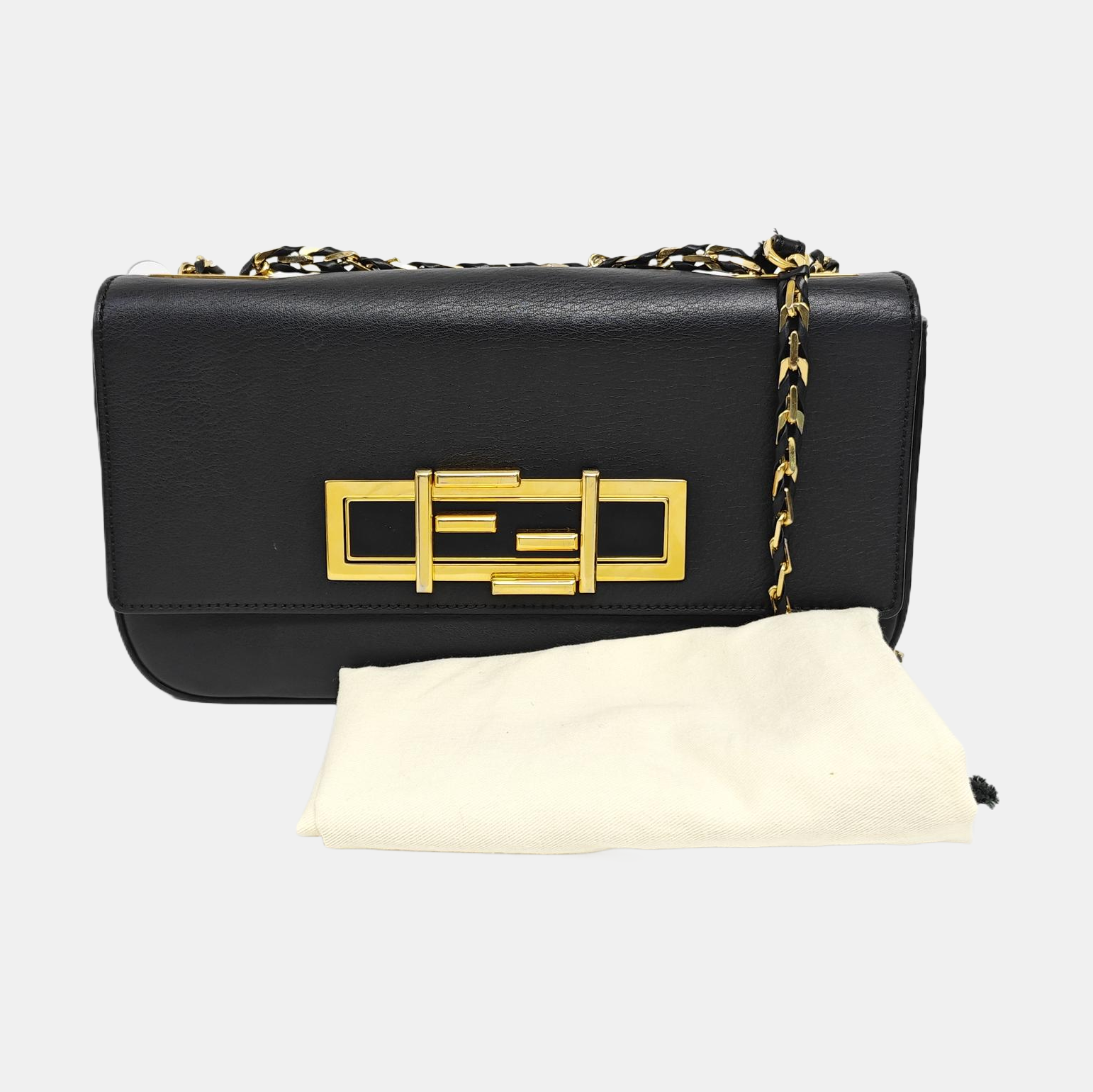 Calfskin Crossbody Bag Black