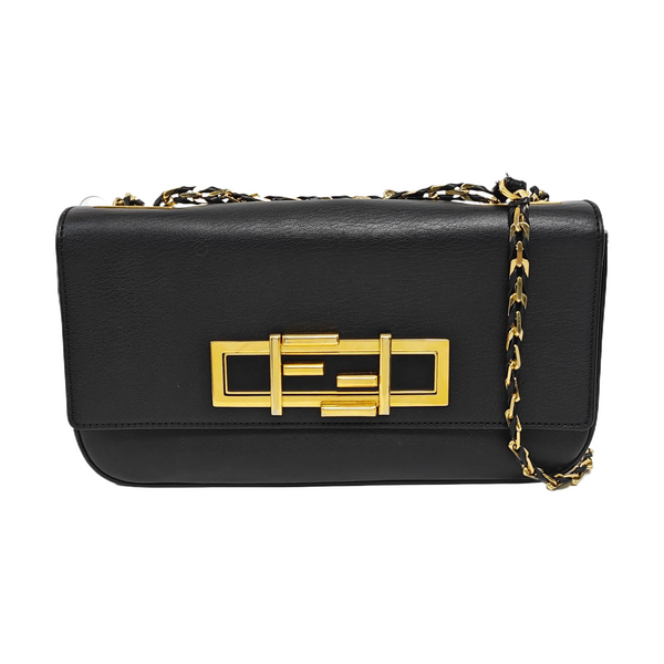 Calfskin Crossbody Bag Black